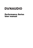 Dynaudio Performance Series - Owners manual